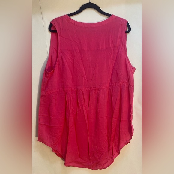 Torrid Woman's Pink Rayon Tank Top Drawstring on waist Size‎ 1 - Picture 3 of 8